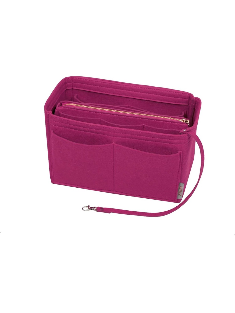 ZTUJO Purse Organizer Insert, Felt Bag Organizer with Metal Zipper M. 2774/bb8-1